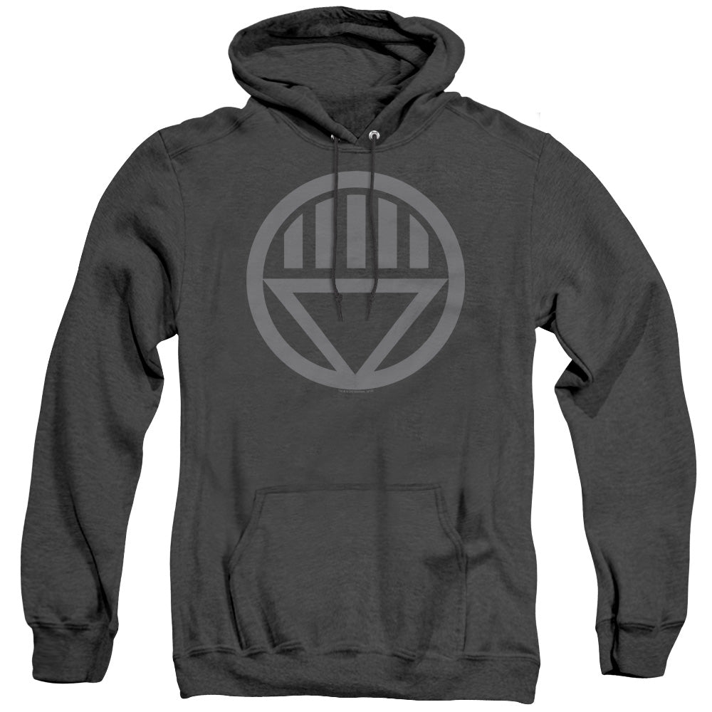 Green Lantern Grey Emblem Heather Mens Hoodie Black Officially Licensed