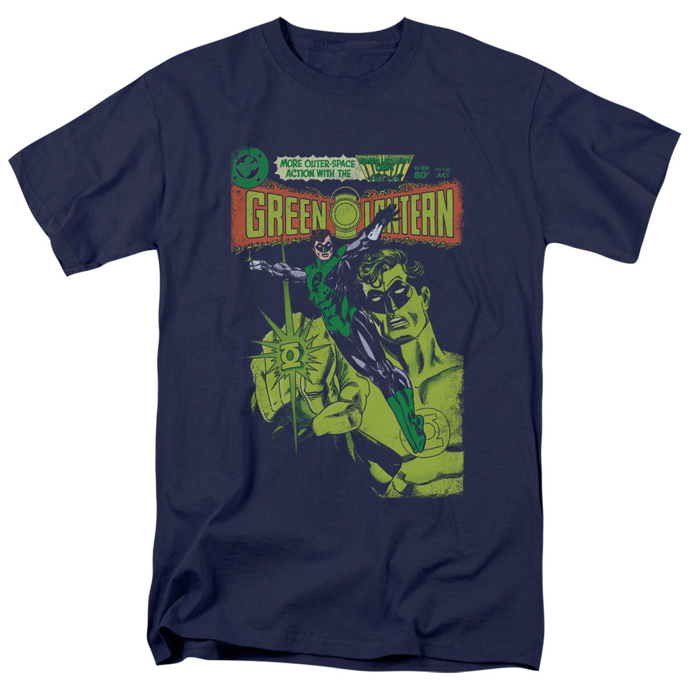 Green Lantern Vintage Cover Mens T Shirt Navy Officially Licensed