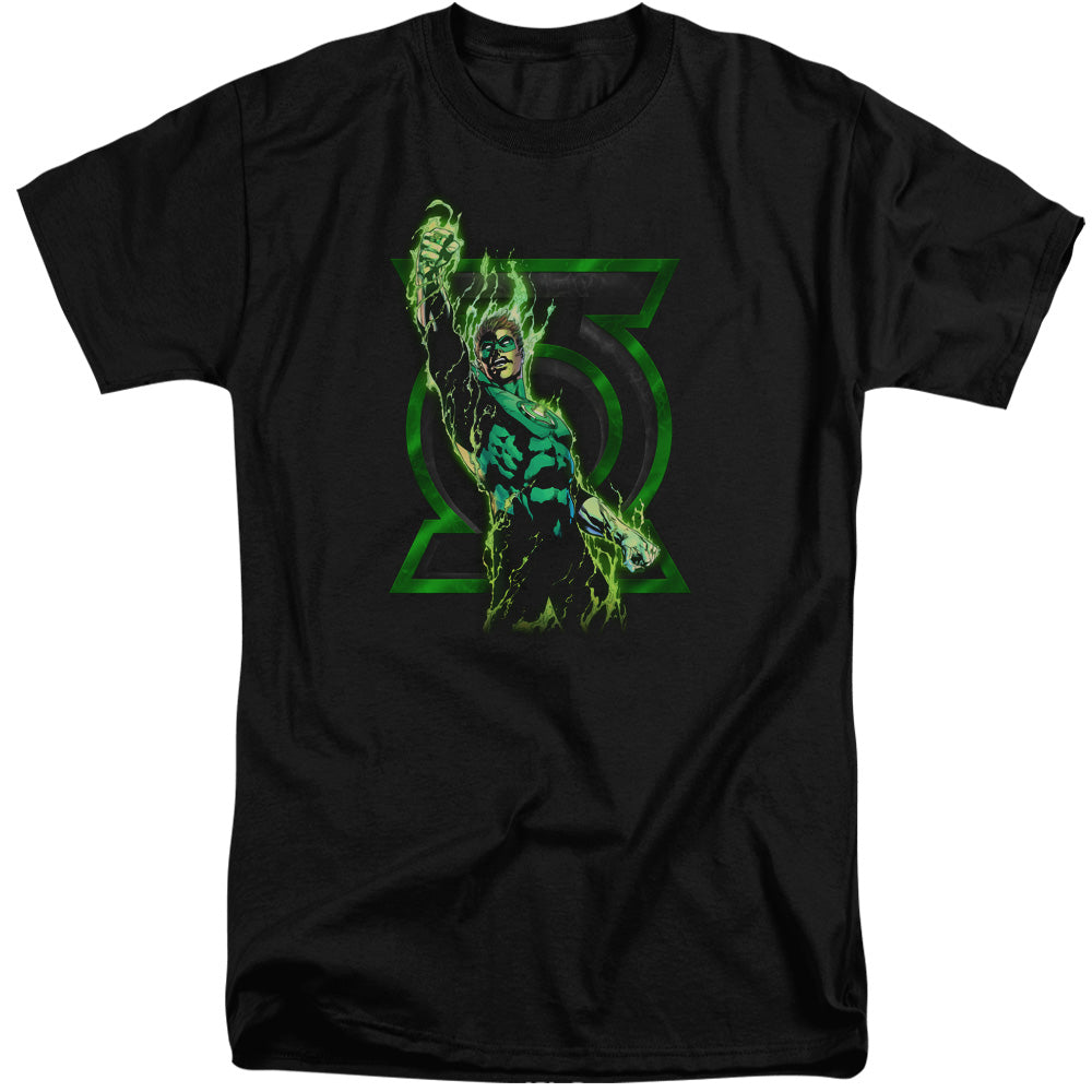 Green Lantern Fully Charged Mens Tall T Shirt Black Officially Licensed