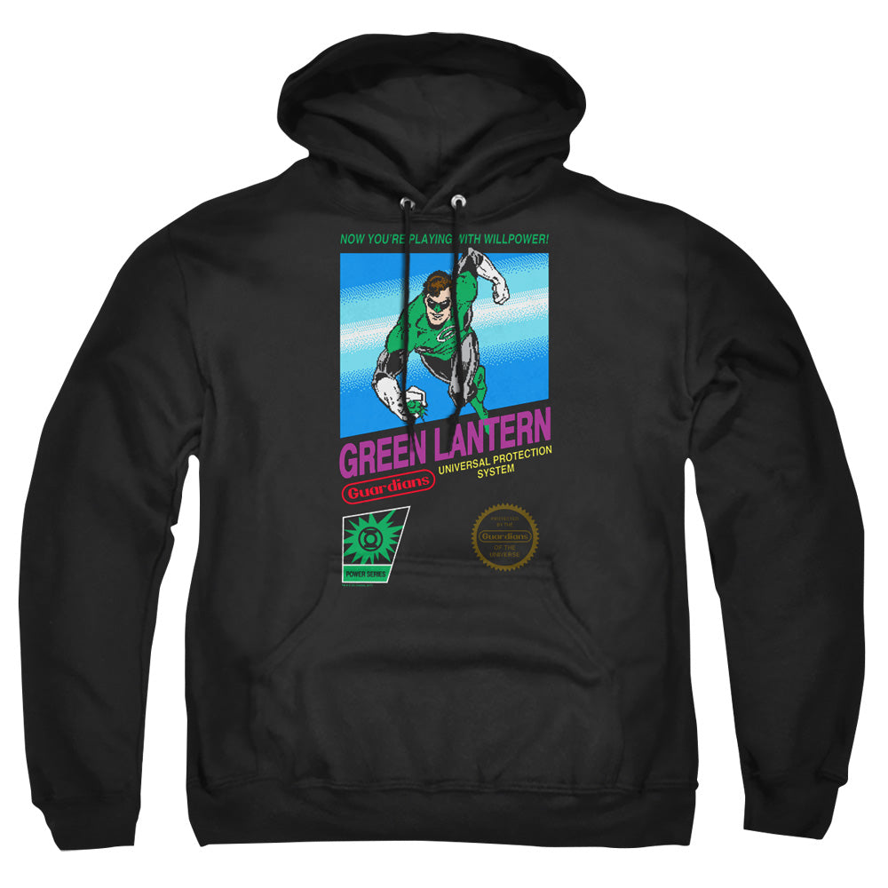 Green Lantern Box Art Mens Hoodie Black Officially Licensed