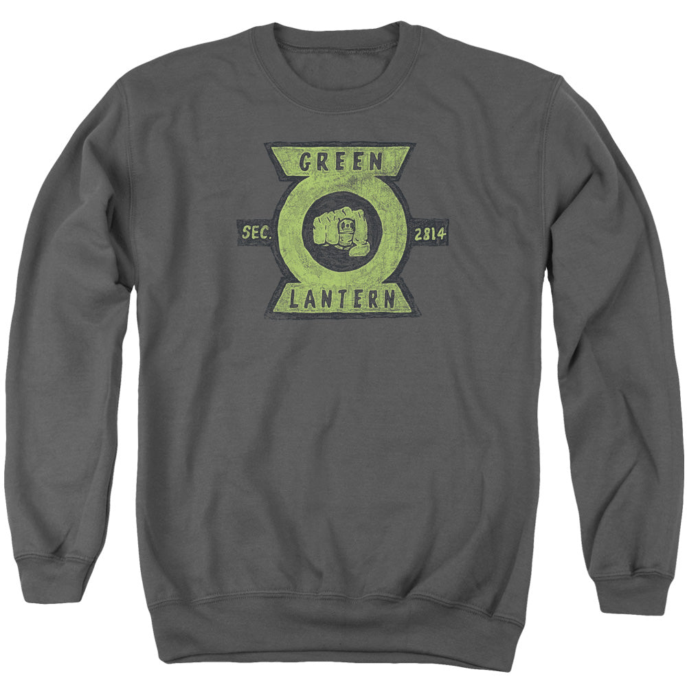 Green Lantern Section Mens Crewneck Sweatshirt Charcoal