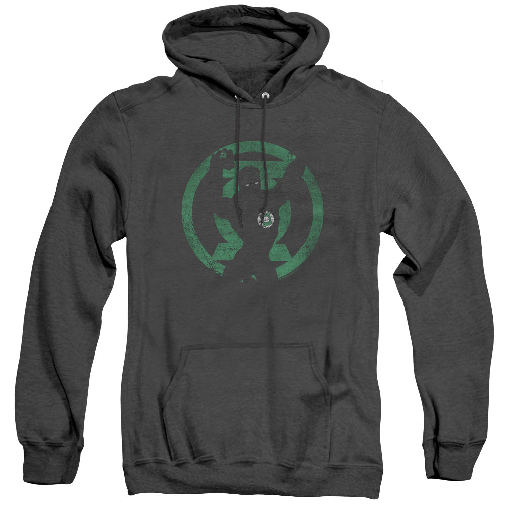 Dc Gl Symbol Knockout Mens Heather Hoodie Black Officially Licensed