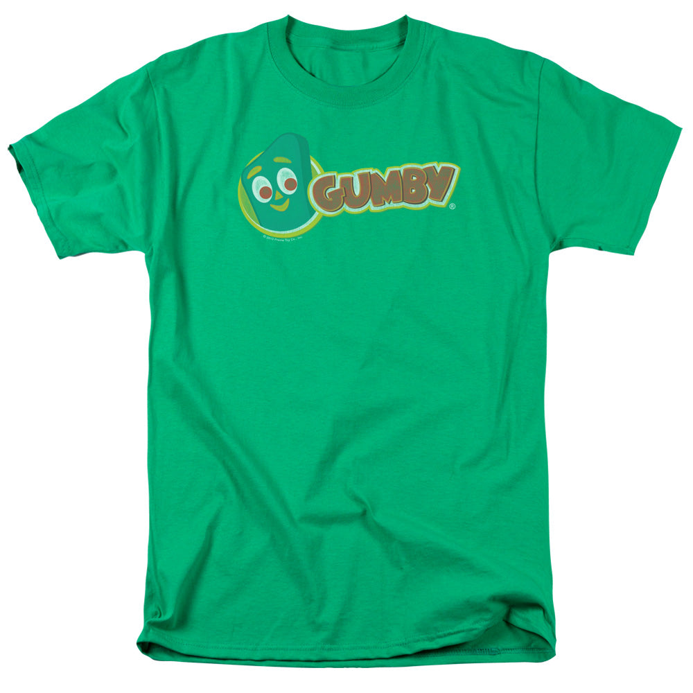 Gumby Logo Mens T Shirt Kelly Green Officially Licensed