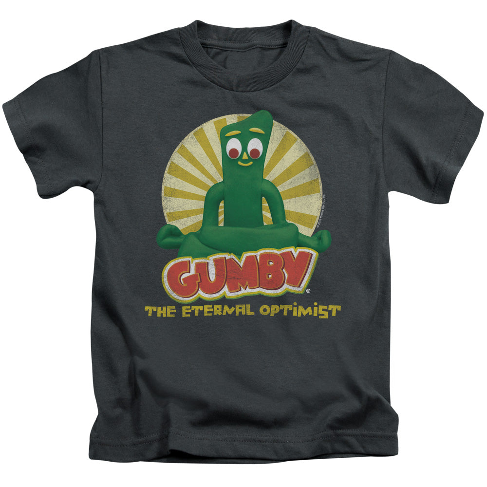 Gumby Optimist Juvenile Kids Youth T Shirt Charcoal