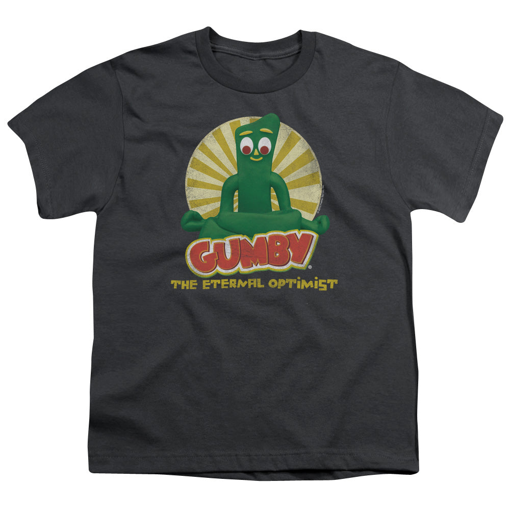 Gumby Optimist Kids Youth T Shirt Charcoal