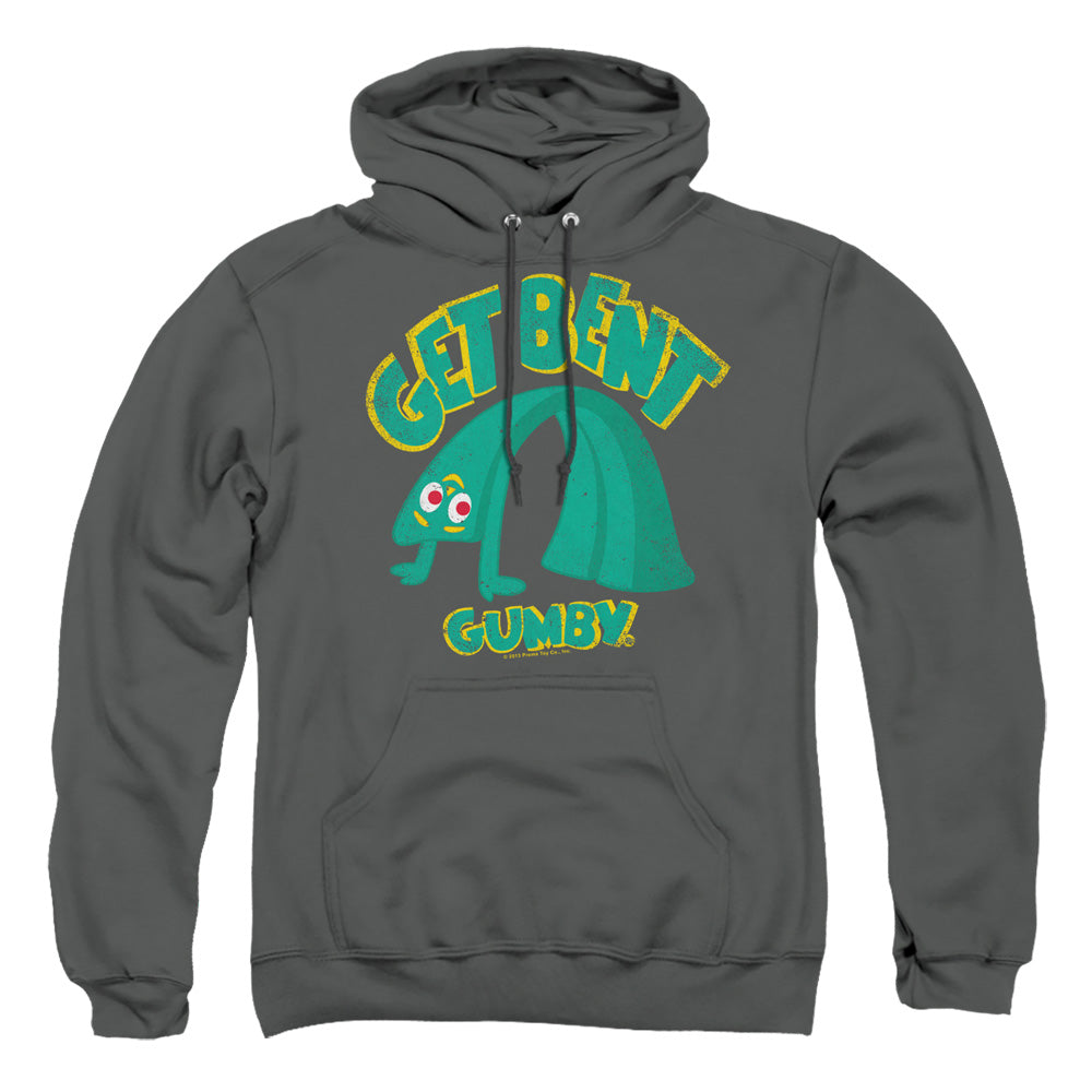 Gumby Get Bent Mens Hoodie Charcoal