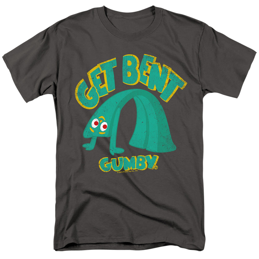 Gumby Get Bent Mens T Shirt Charcoal Officially Licensed