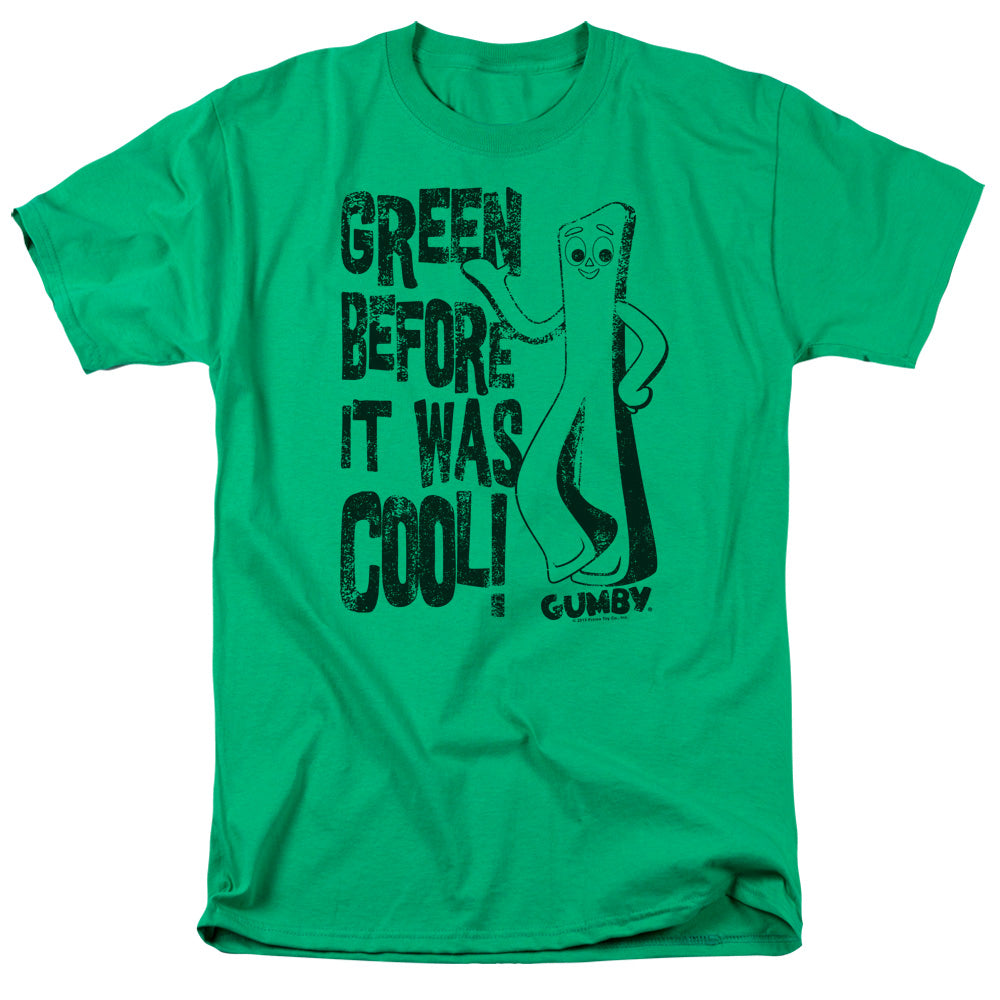Gumby Cool Green Mens T Shirt Kelly Green Officially Licensed