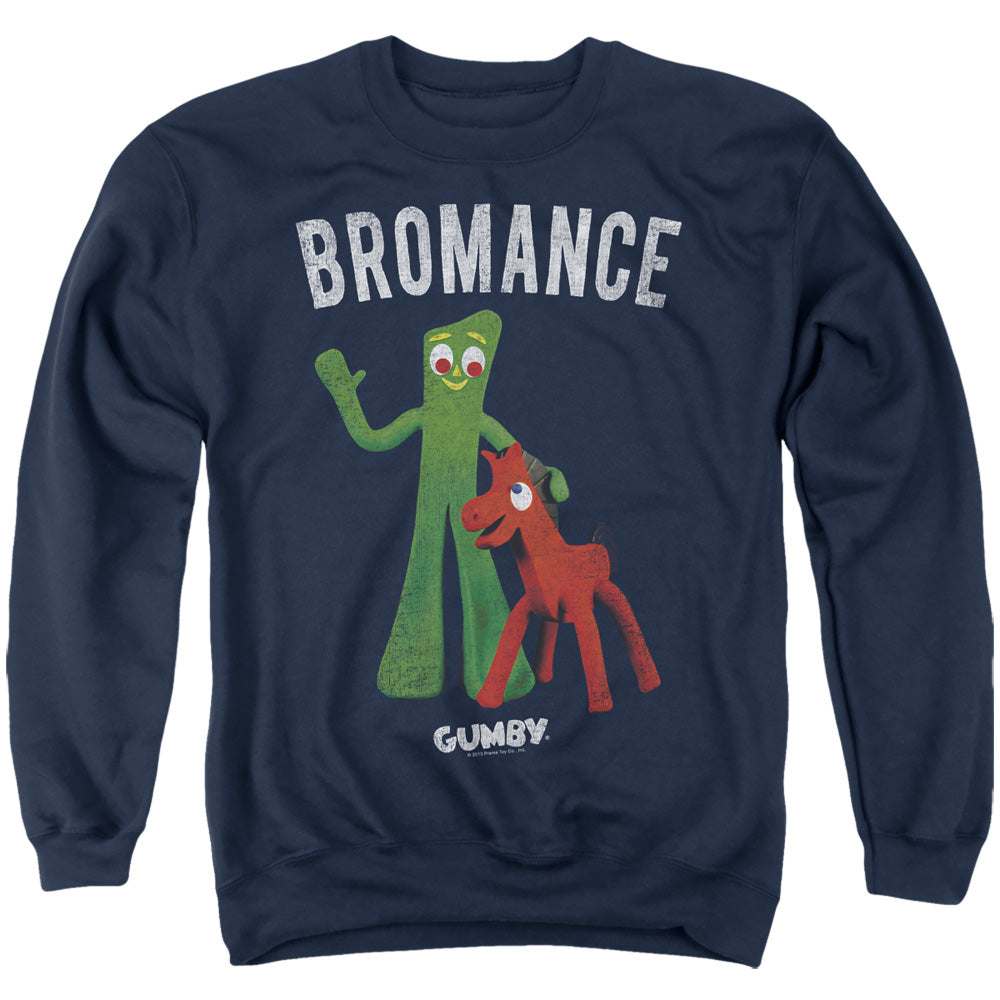 Gumby Bromance Mens Crewneck Sweatshirt Navy