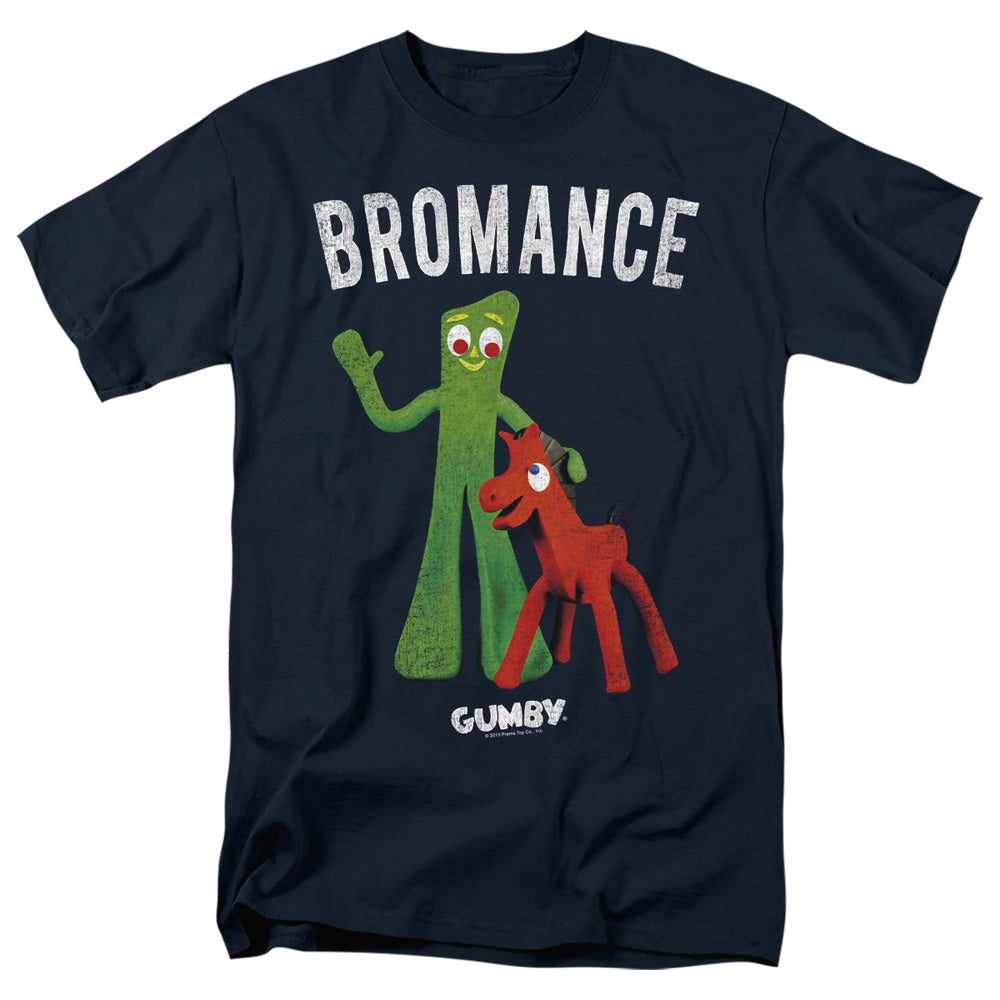 Gumby Bromance Mens T Shirt Navy Officially Licensed