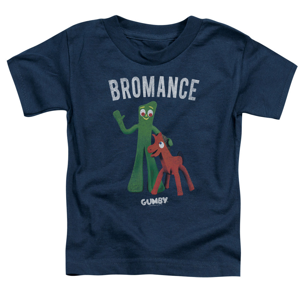 Gumby Bromance Toddler Kids Youth T Shirt Navy