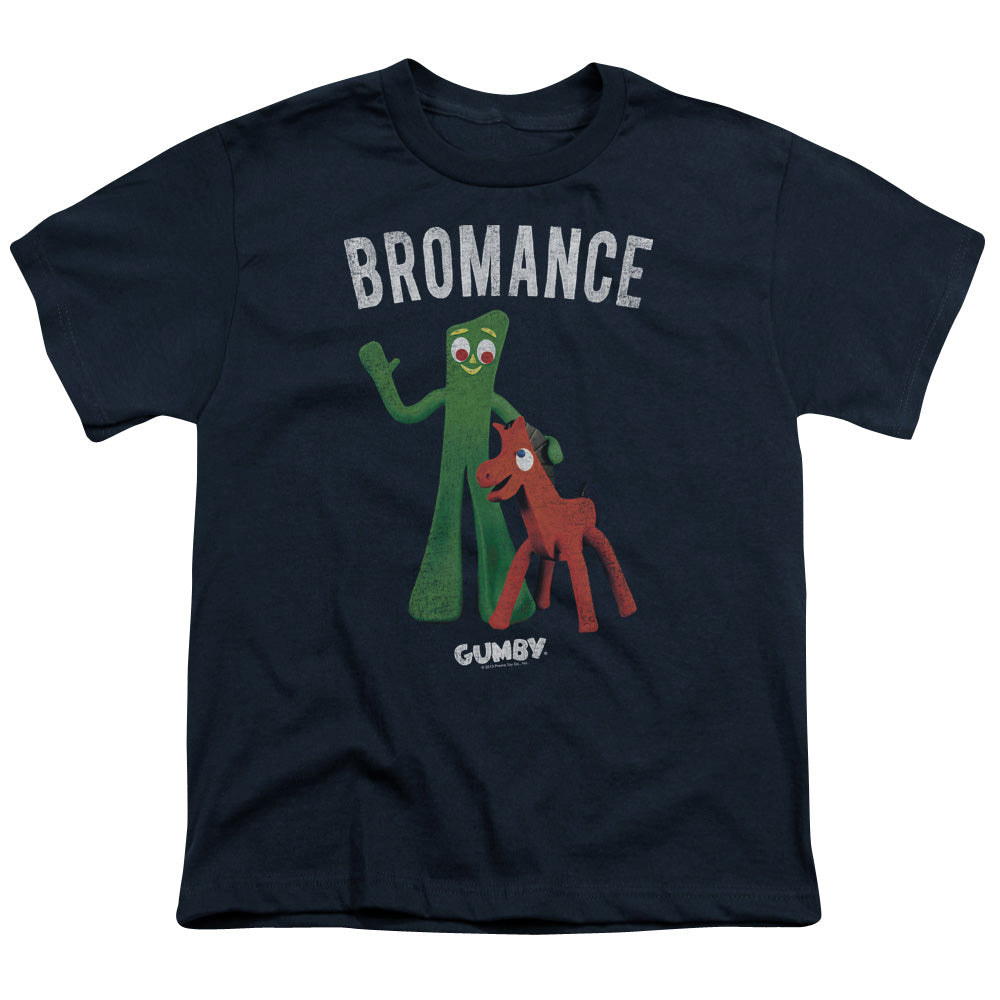 Gumby Bromance Kids Youth T Shirt Navy