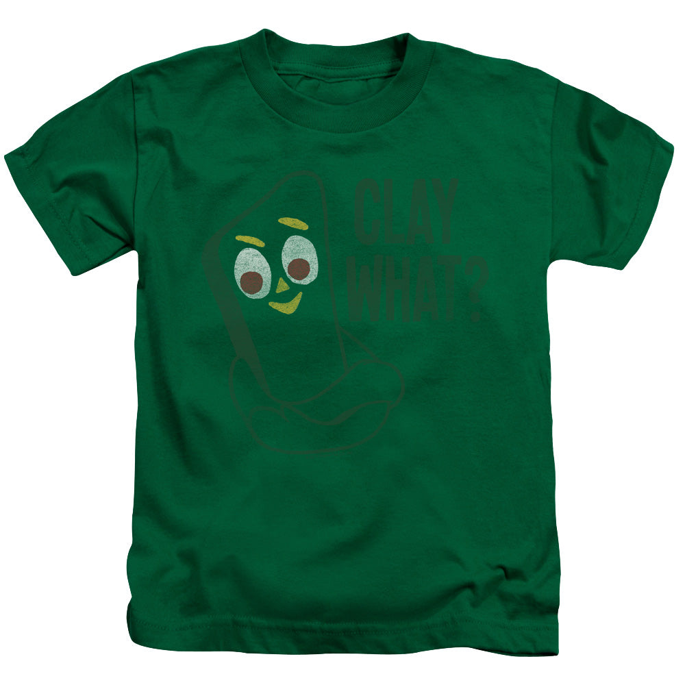 Gumby Clay What Juvenile Kids Youth T Shirt Kelly Green