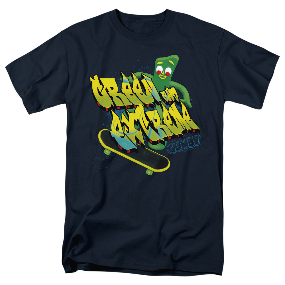 Gumby Green And Extreme Mens T Shirt Navy Officially Licensed