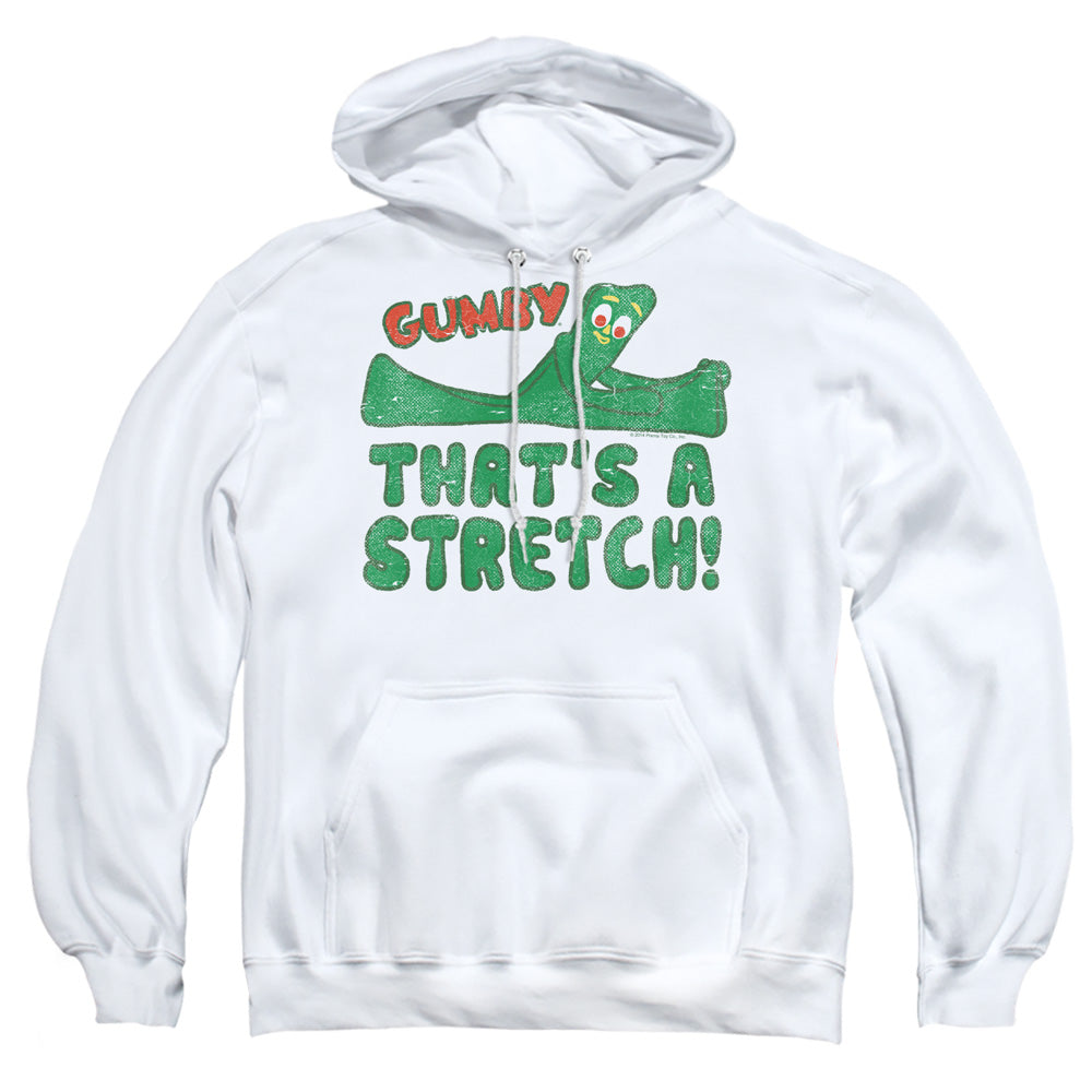 Gumby That’S A Stretch Mens Hoodie White
