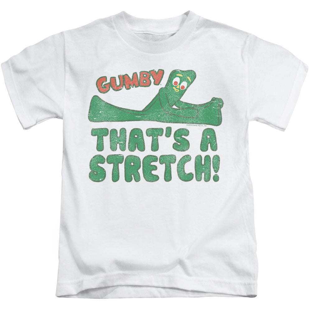 Gumby That's a Stretch Juvenile Kids Youth T Shirt White
