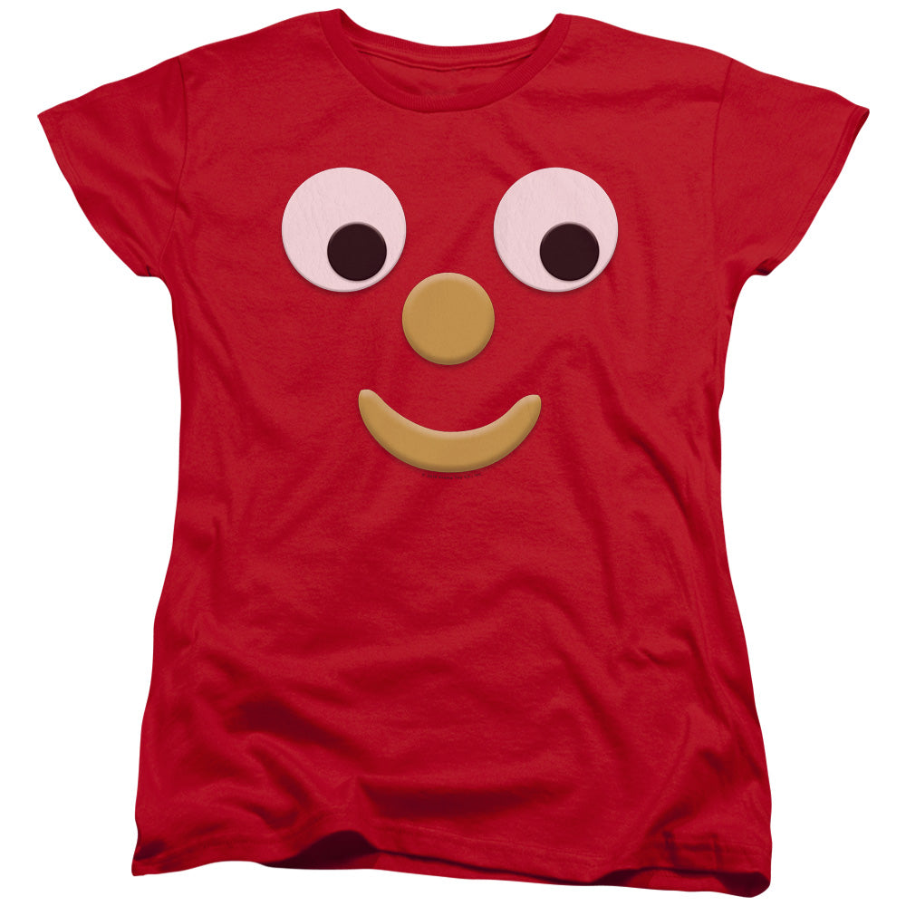 Gumby Blockhead J Womens T Shirt Red