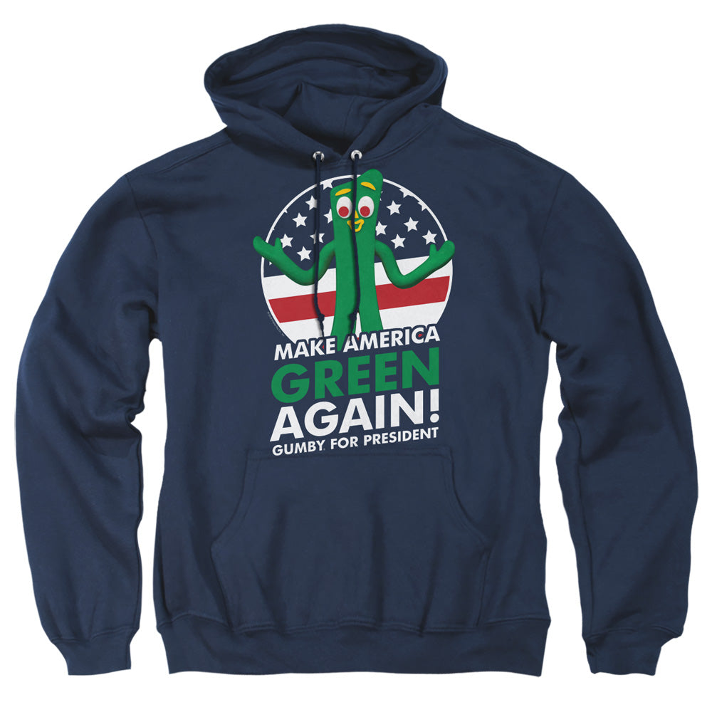Gumby For President Mens Hoodie Navy