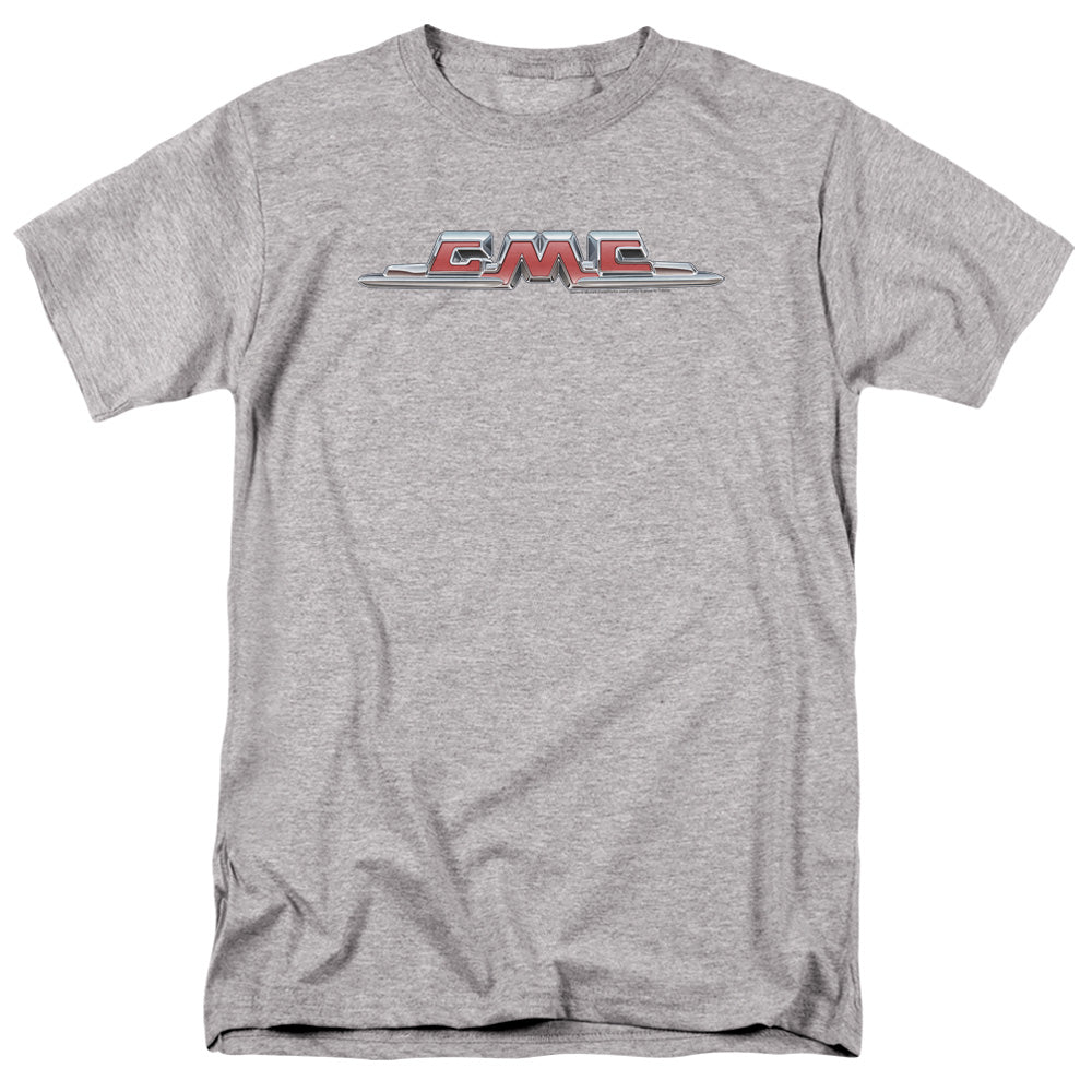 General Motors Company Chrome Logo Mens T Shirt Athletic Heather Officially Licensed