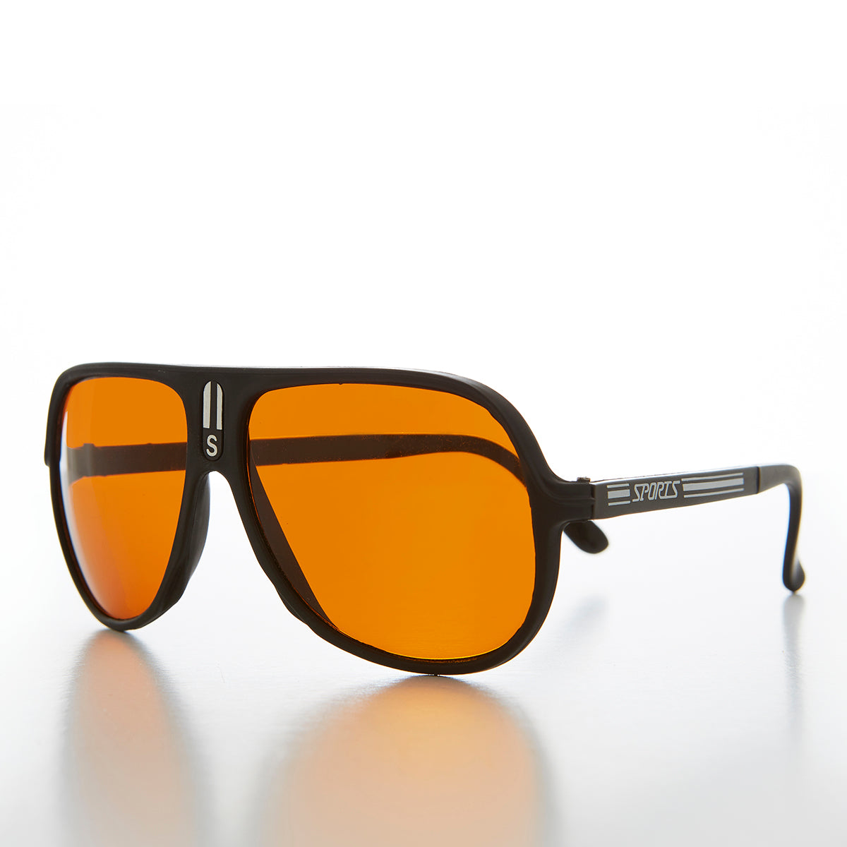 Very 80s Amber Lens Aviator Sunglass - Gondor