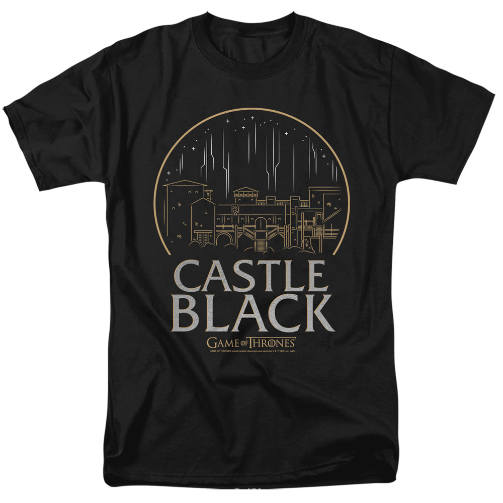Game Of Thrones Castle Black Mens T Shirt Black Officially Licensed
