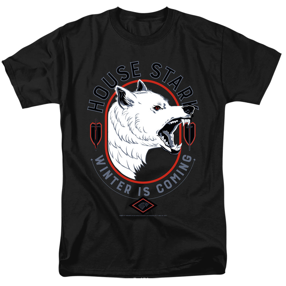 Game Of Thrones House Stark Winter Is Coming Mens T Shirt Black Officially Licensed