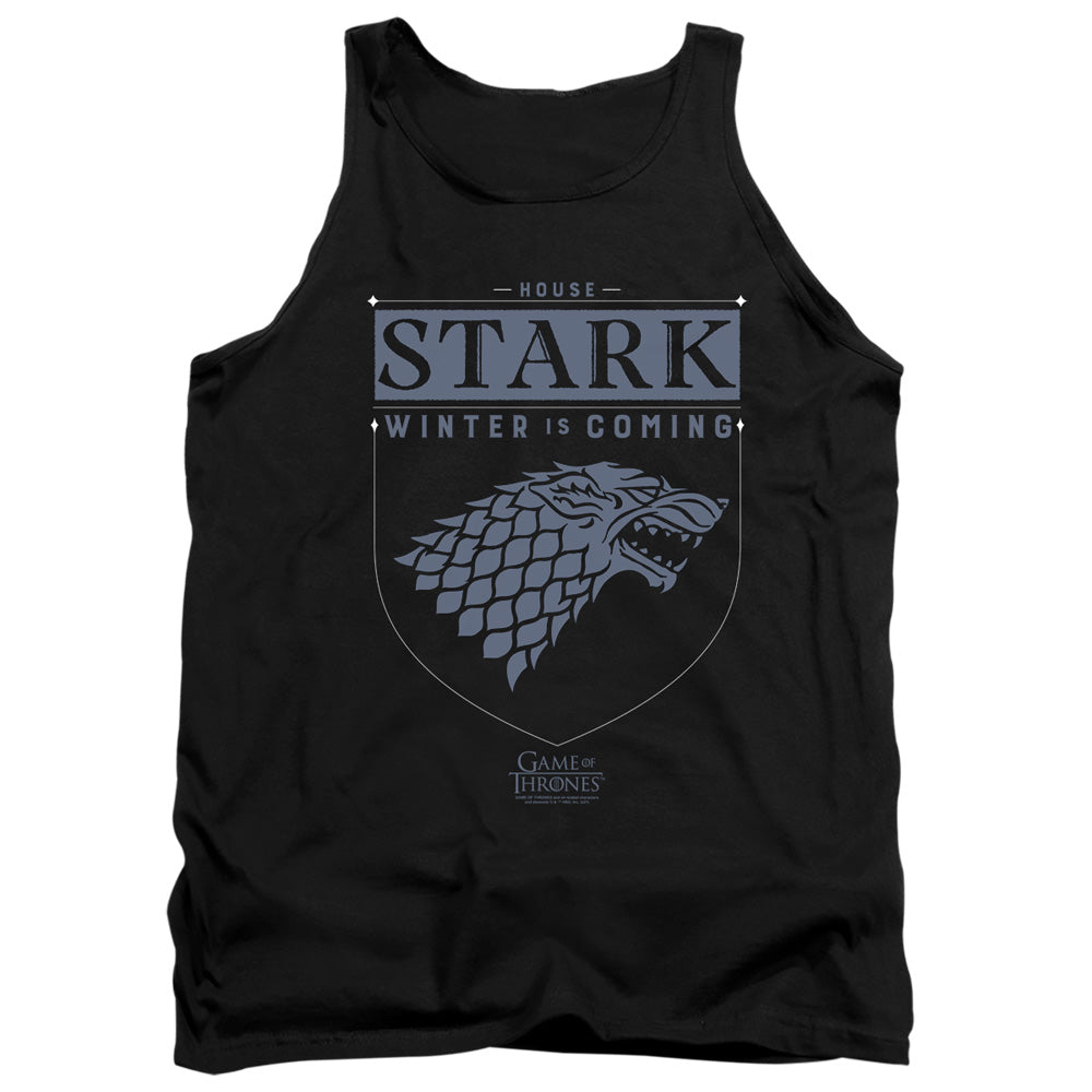 Game Of Thrones House Stark Sigil Mens Tank Top Shirt Black Officially Licensed