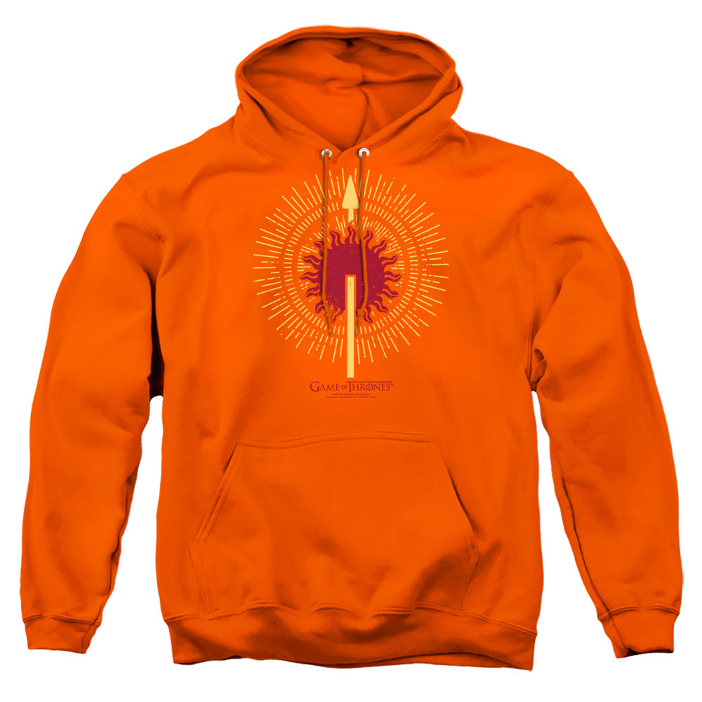 Game Of Thrones Martell Burst Sigil Mens Hoodie Orange Officially Licensed