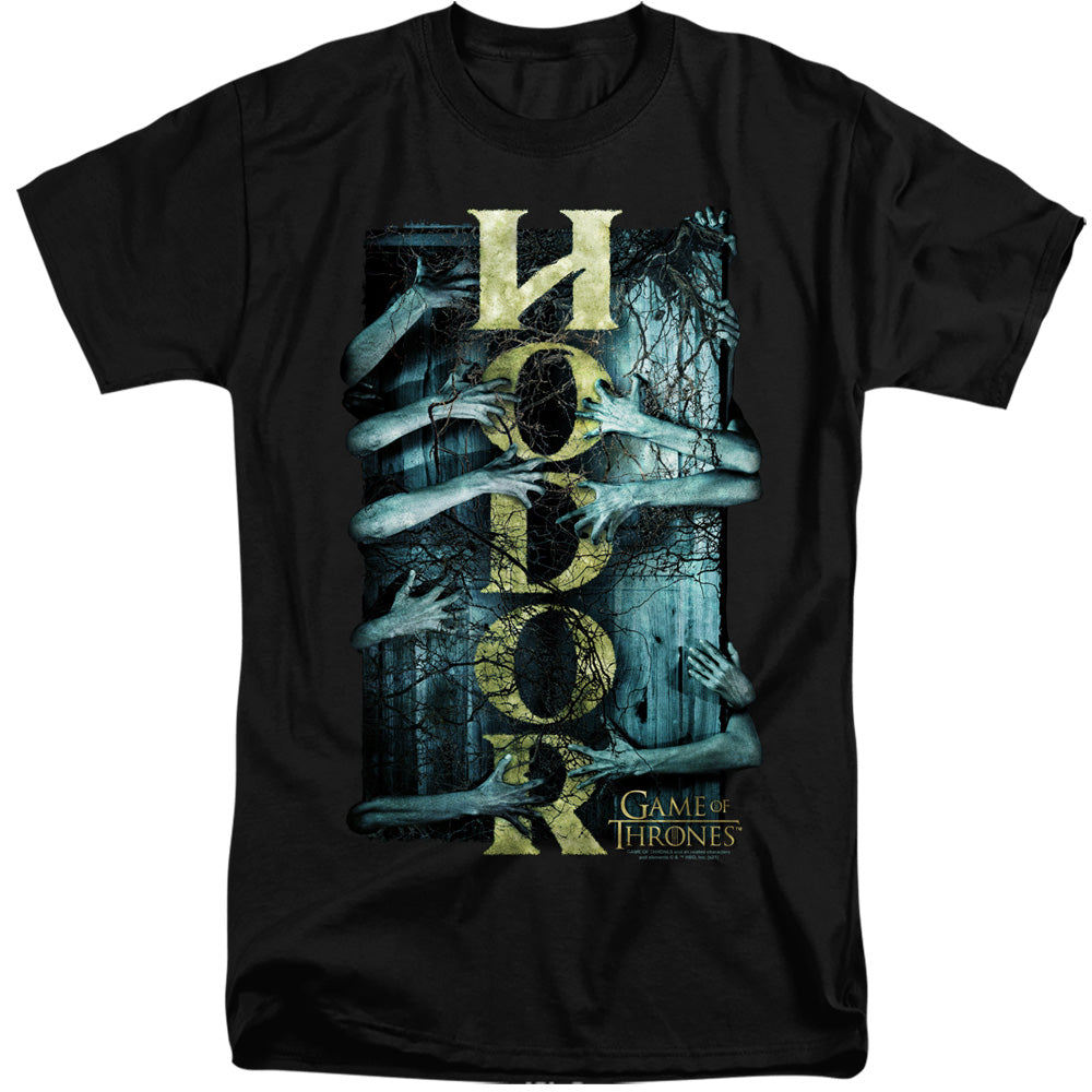 Game Of Thrones Hodor Mens Tall T Shirt Black Officially Licensed