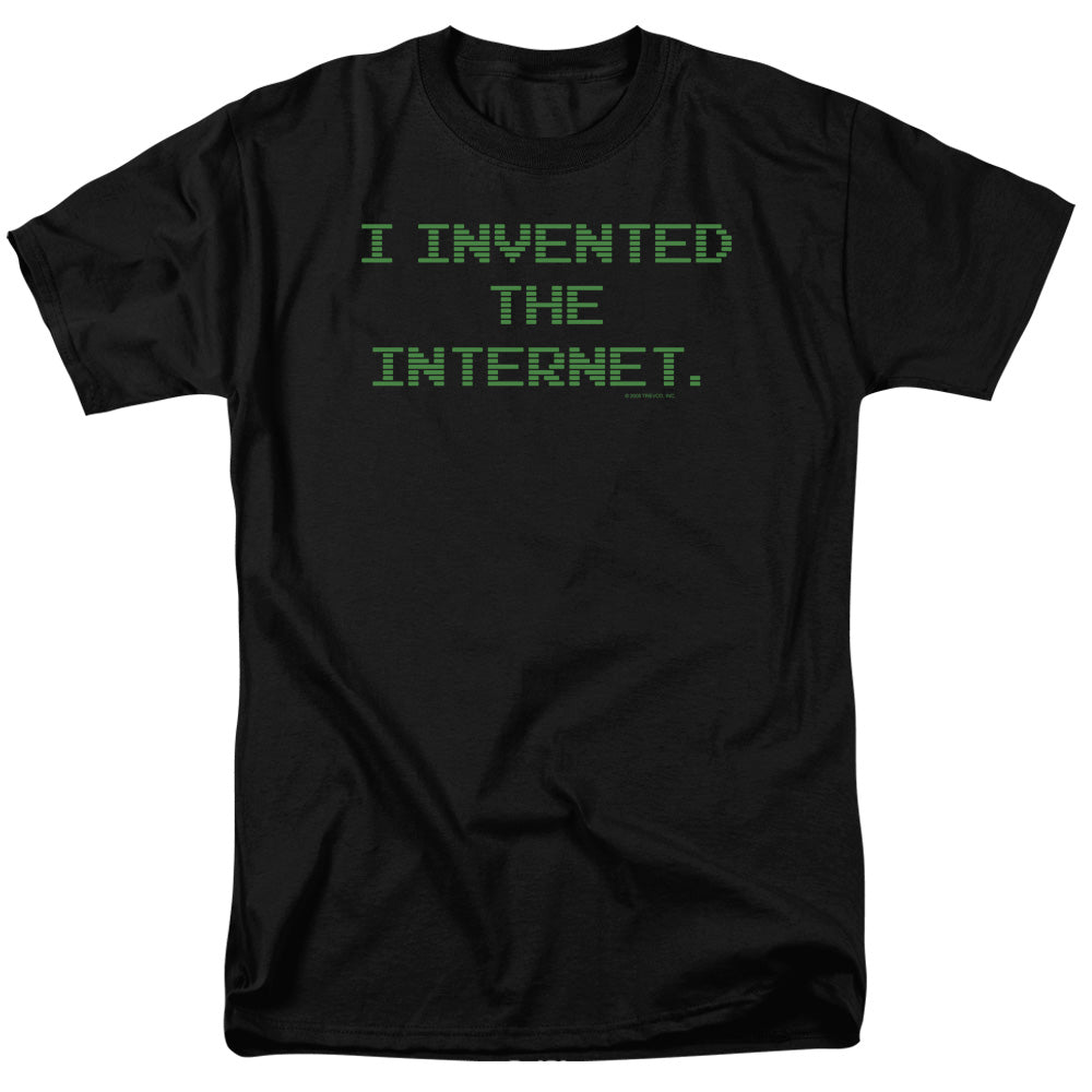 Invented The Internet Mens T Shirt Black Officially Licensed