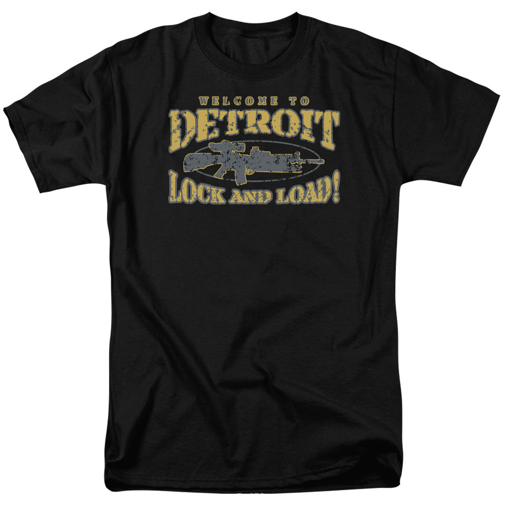 Lock And Load Mens T Shirt Black Officially Licensed