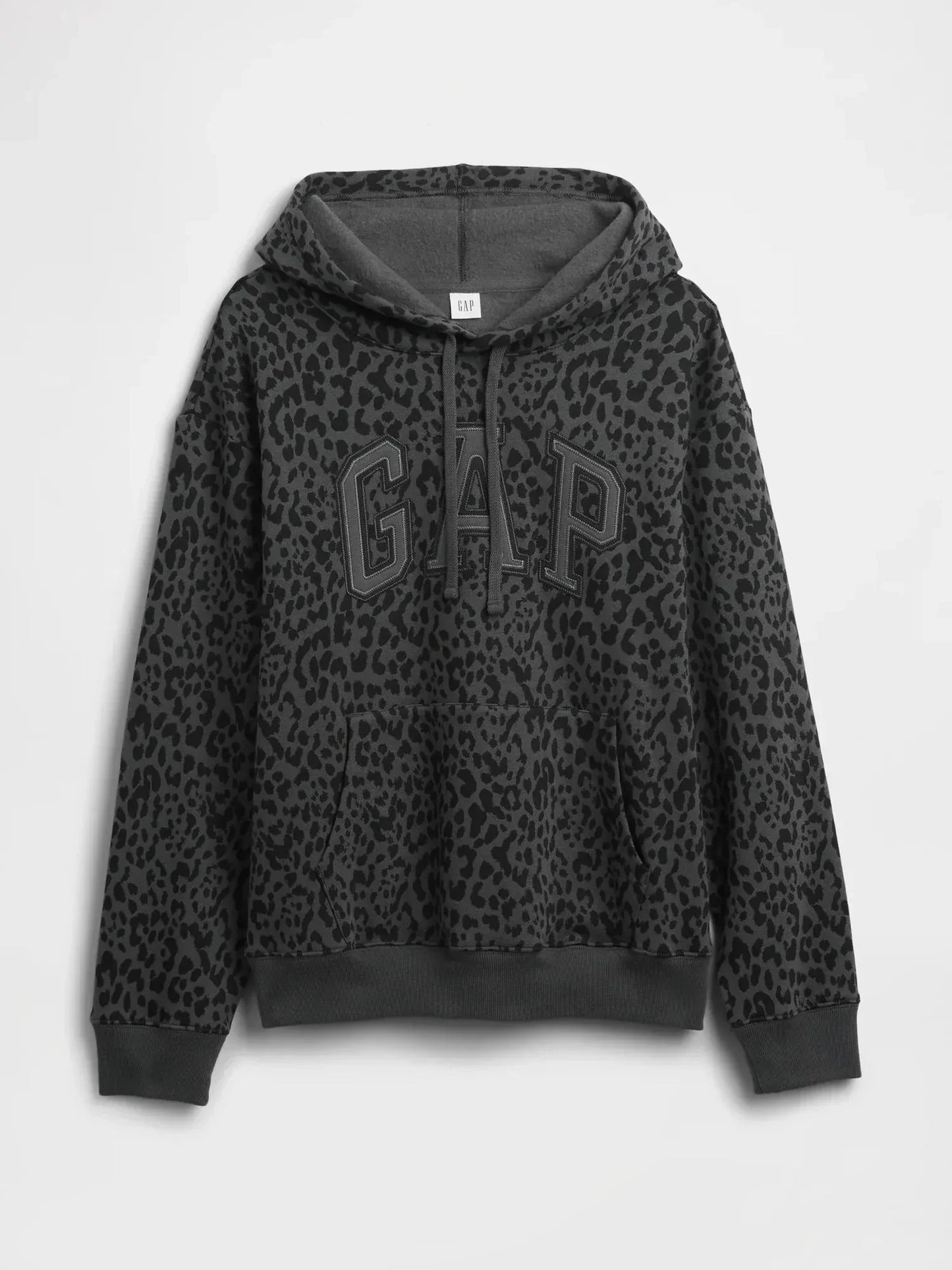 Gap Logo Charcoal Leopard Hoodie