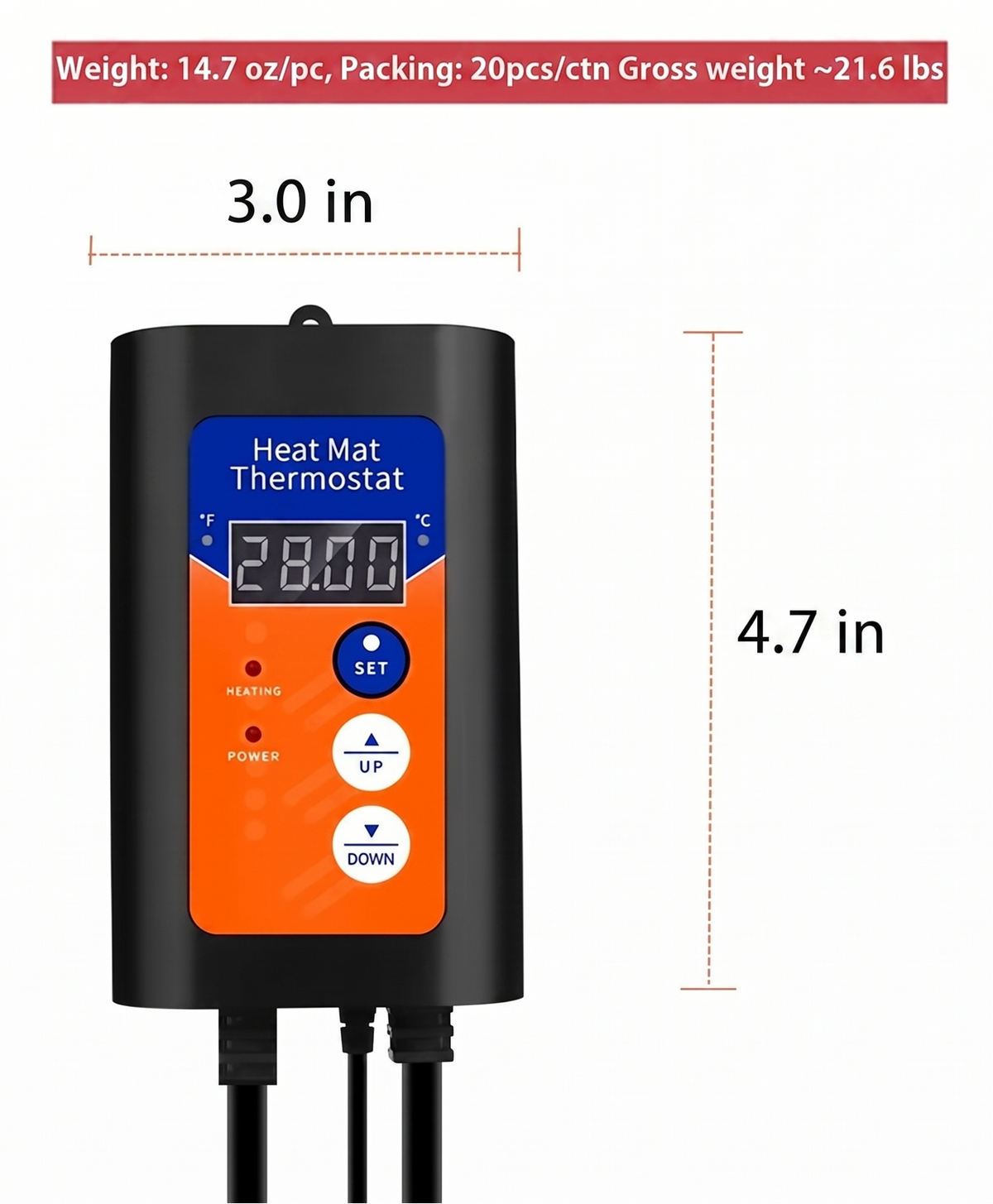 Digital Reptile LED Thermostat