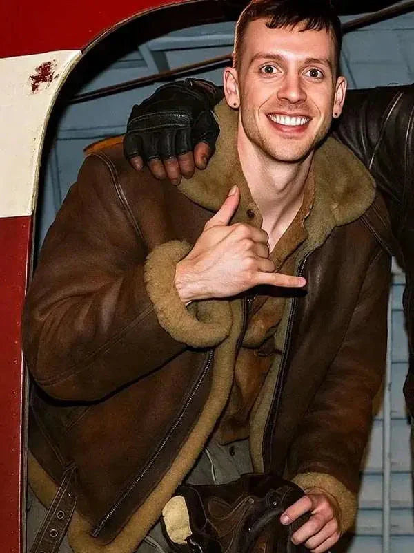 George Somner Afterburn 2025 Brown Leather Jacket