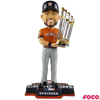Houston Astros 2017 World Series Champions Orange Jersey Bobbleheads