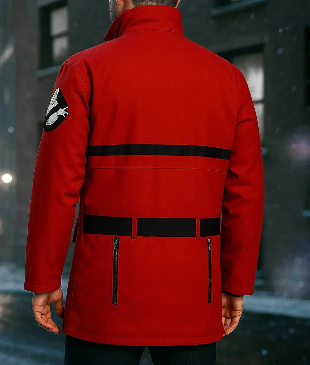 Ghostbusters Frozen Empire Paul Rudd Red Jacket