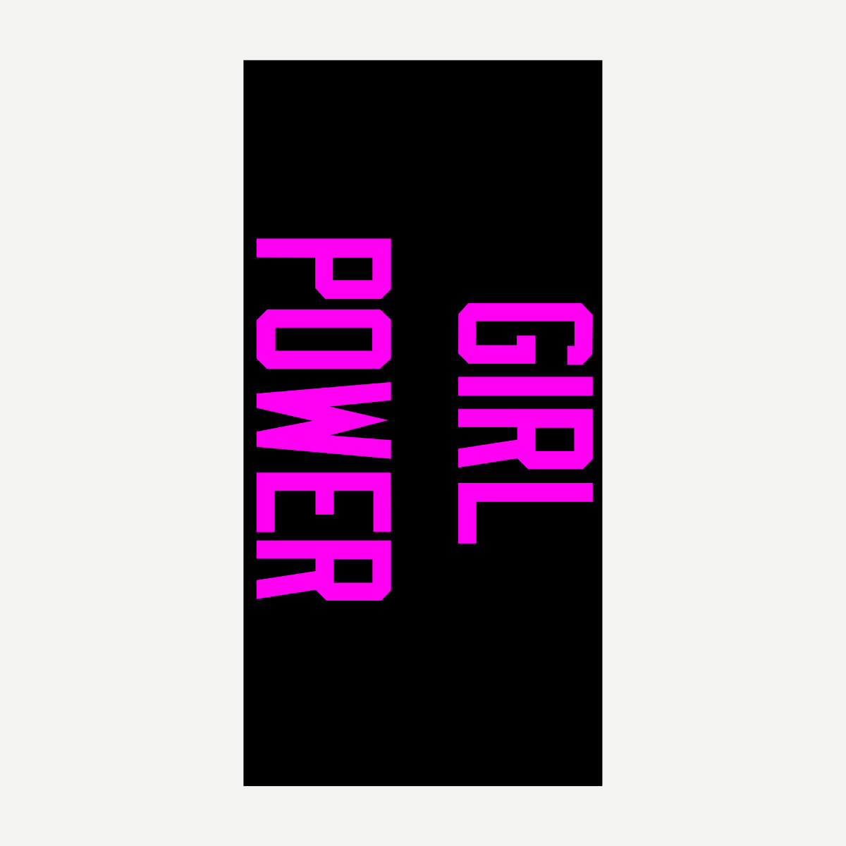 Girl Power Beach Towel