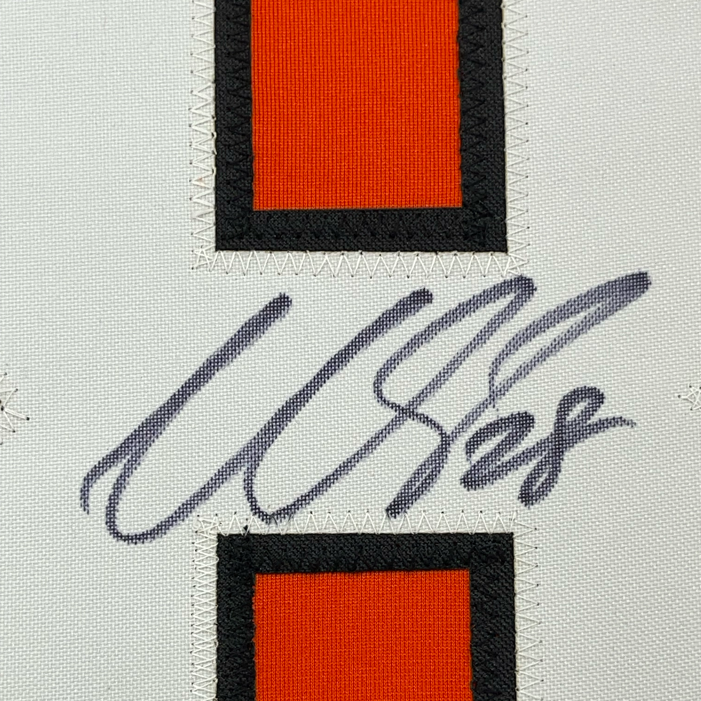 Framed Autographed/Signed Claude Giroux 35x39 Philadelphia Orange Hockey Jersey JSA COA