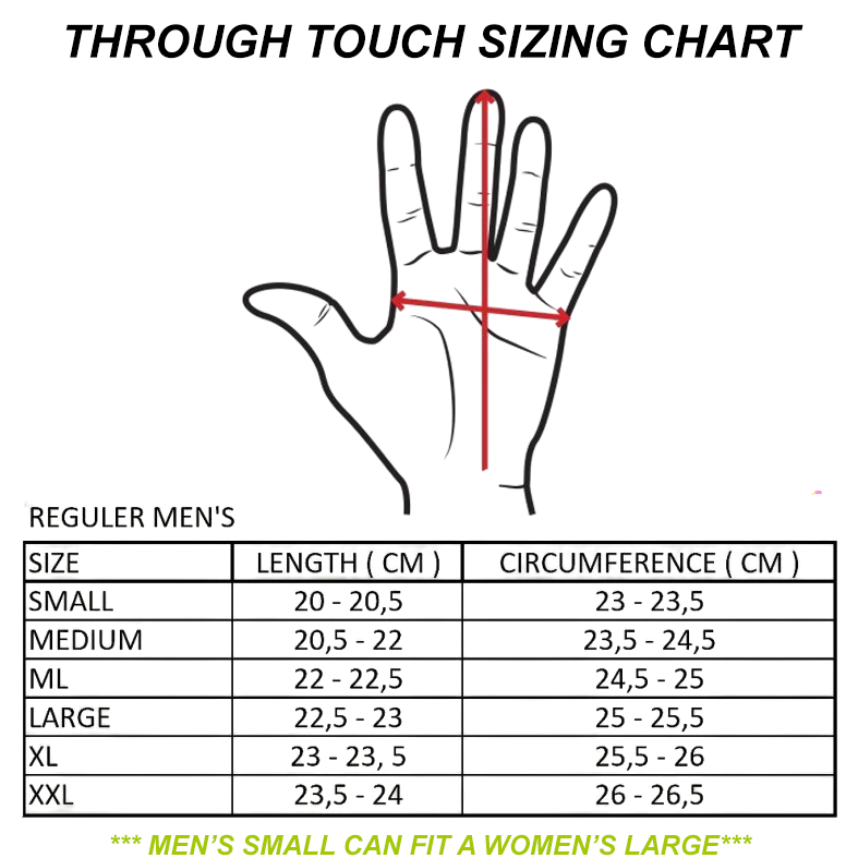Through Touch Golf Glove - Black/Green