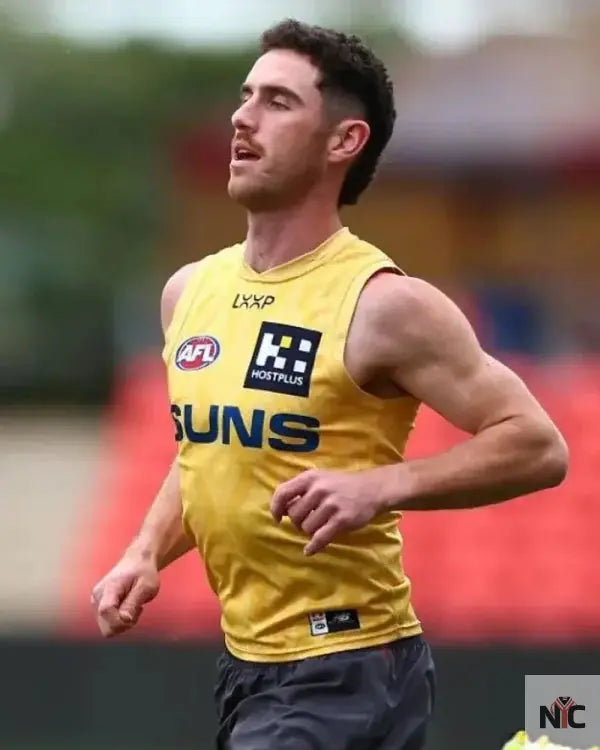 Gold Coast Suns AFL Training Session Yellow Jersey