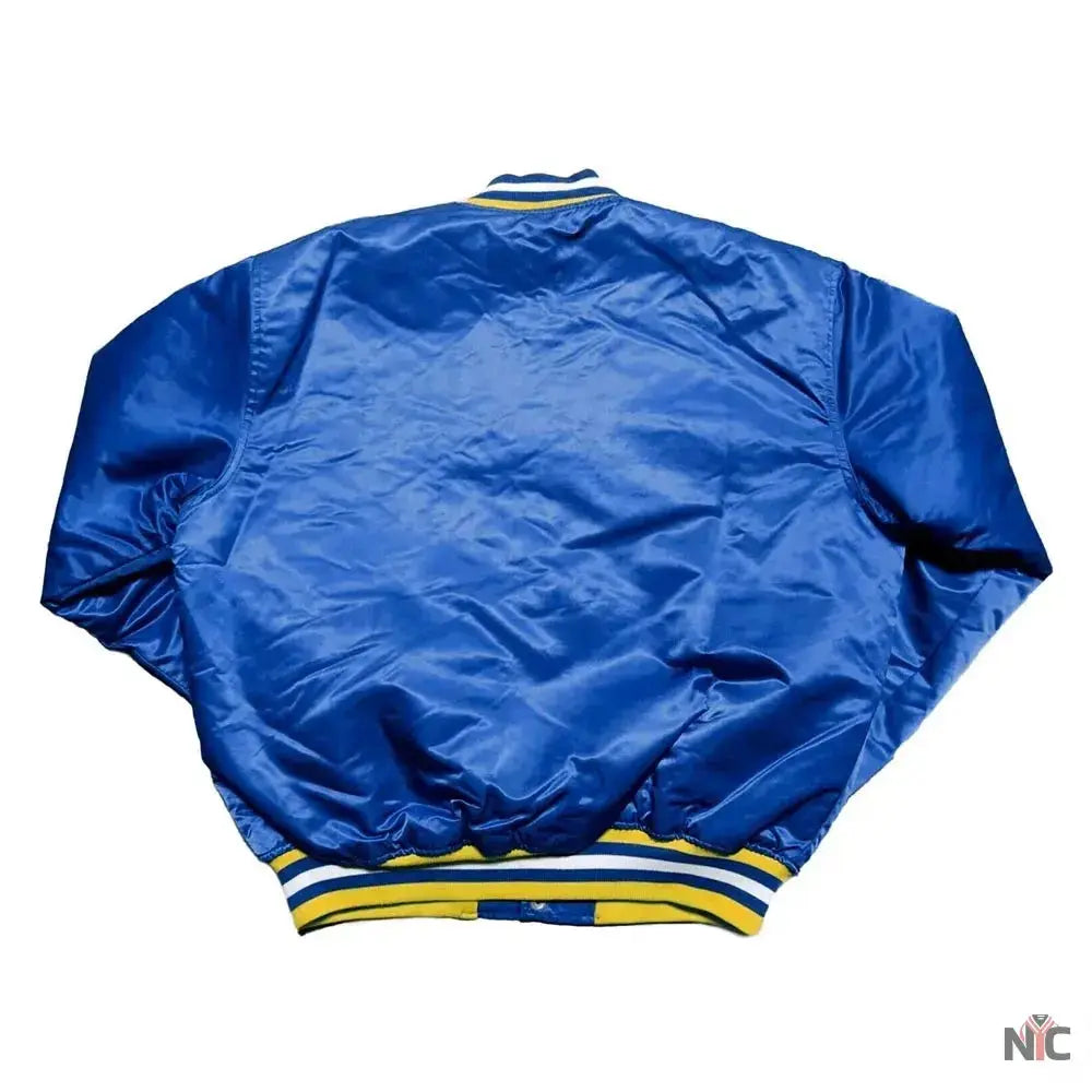 Golden State Warriors 90s NBA Royal Satin Jacket