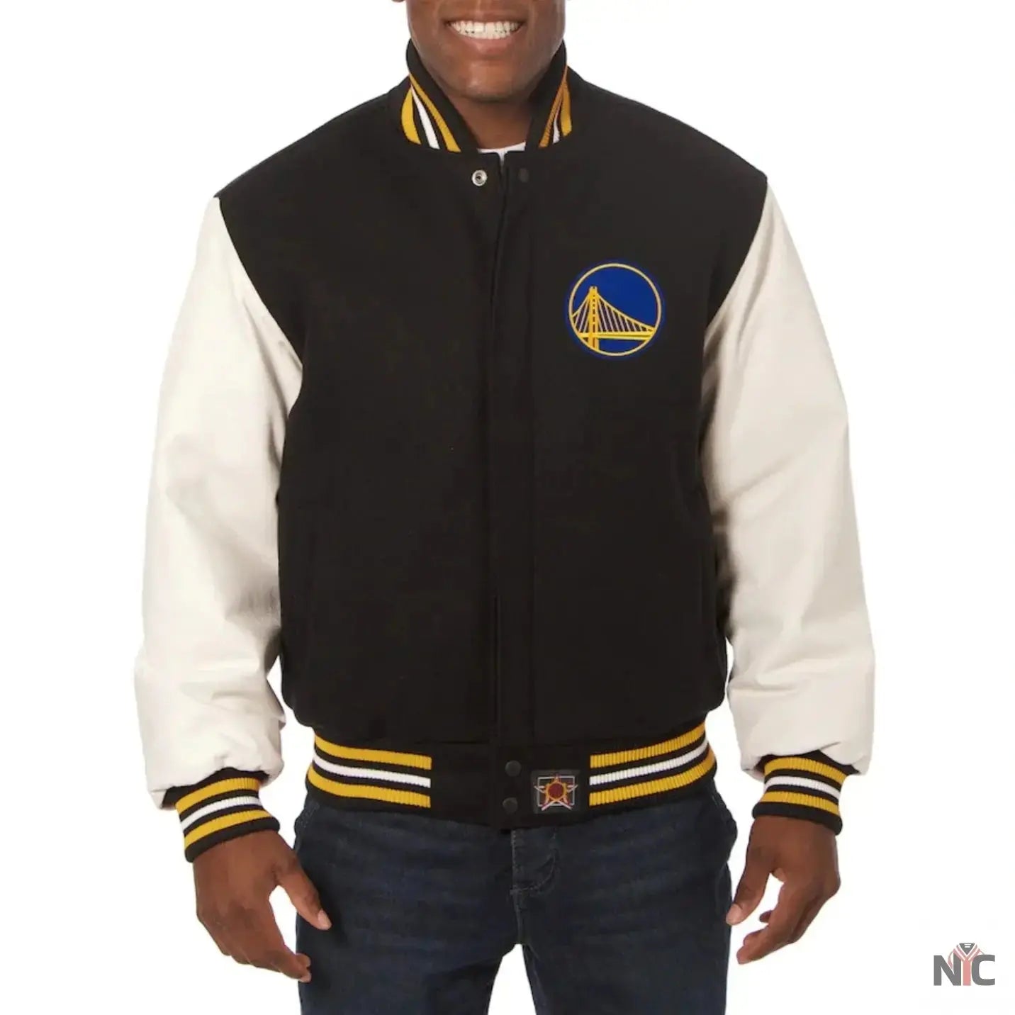 Golden State Warriors Domestic Wool & Leather Varsity Jacket