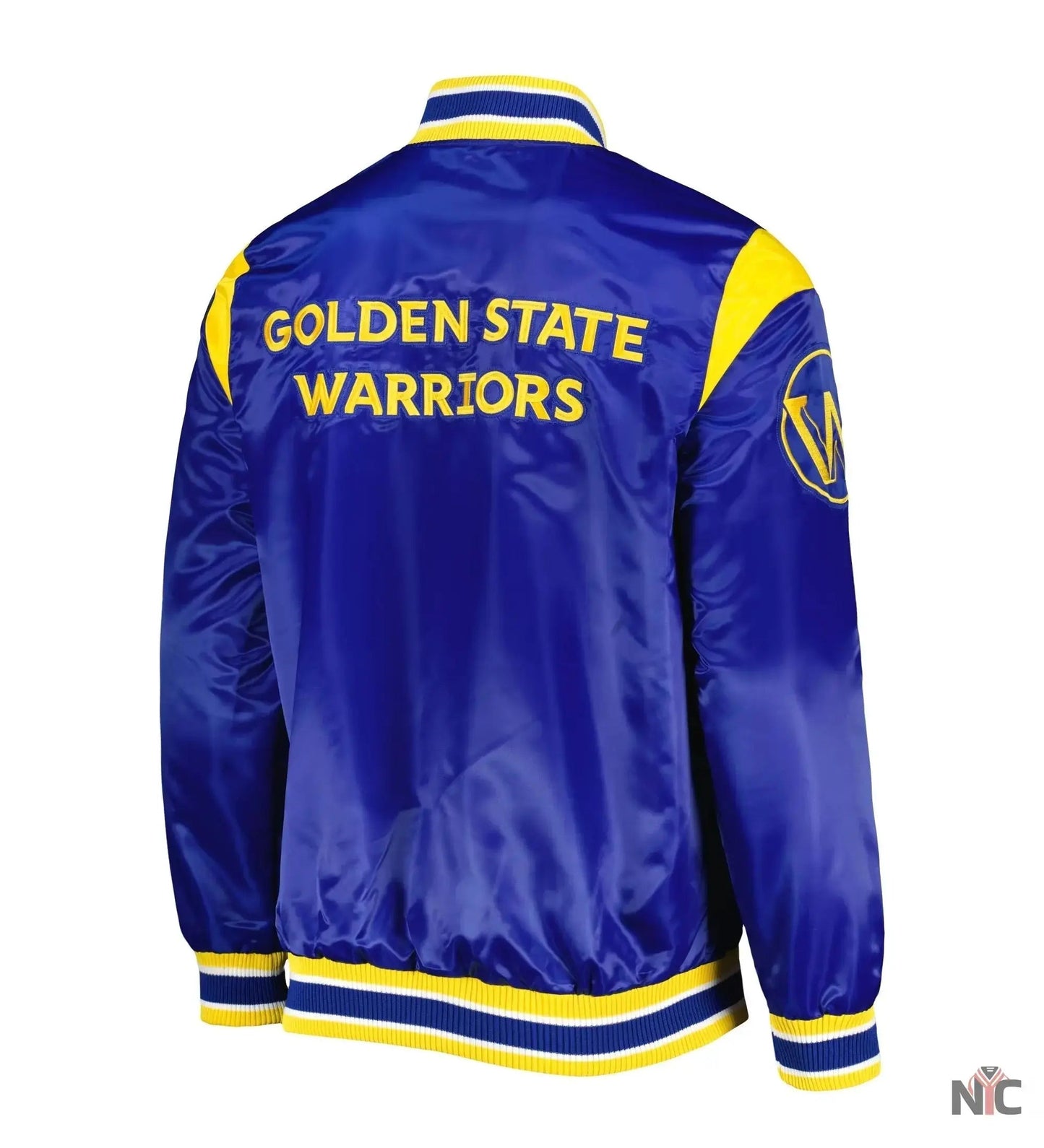 Golden State Warriors Force Play Satin Varsity Jacket