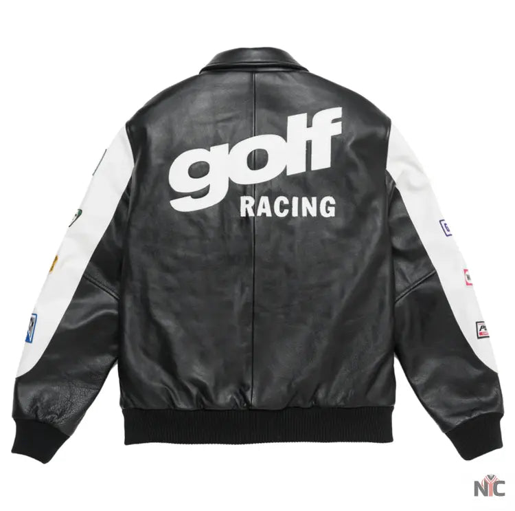 Golf Wang Golf Racing Leather Jacket