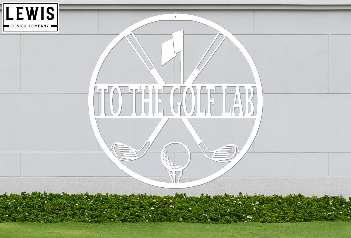 Personalized Golf Metal Sign | Custom Golf Monogram Wall Art