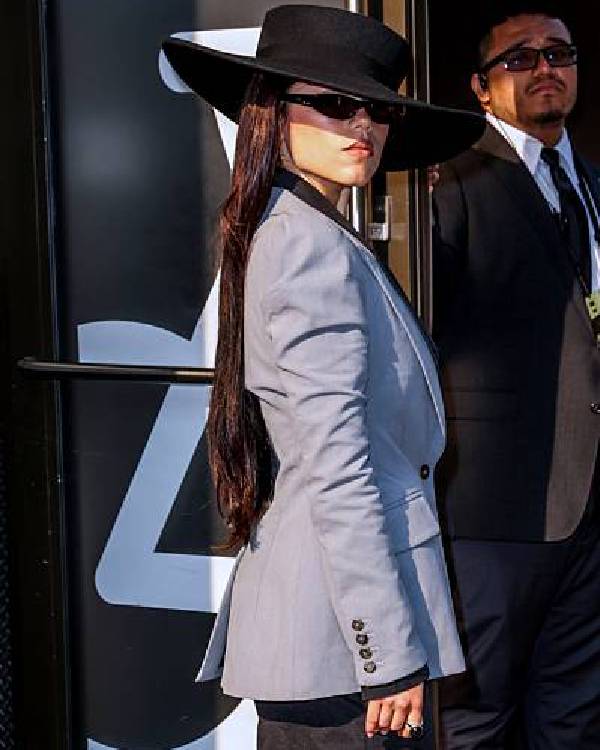 Good Morning America Jenna Ortega Blue Blazer