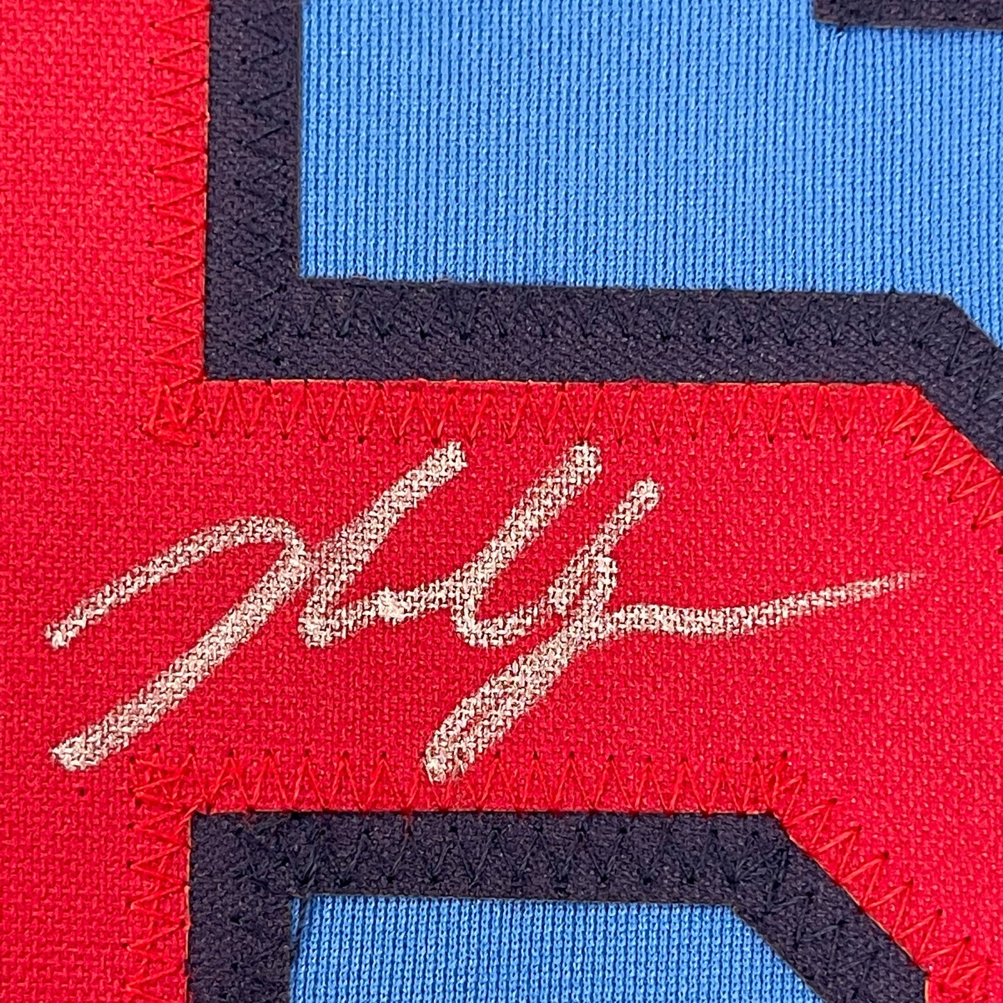 Framed Autographed/Signed Nolan Gorman 35x39 St. Louis Blue Baseball Jersey JSA COA