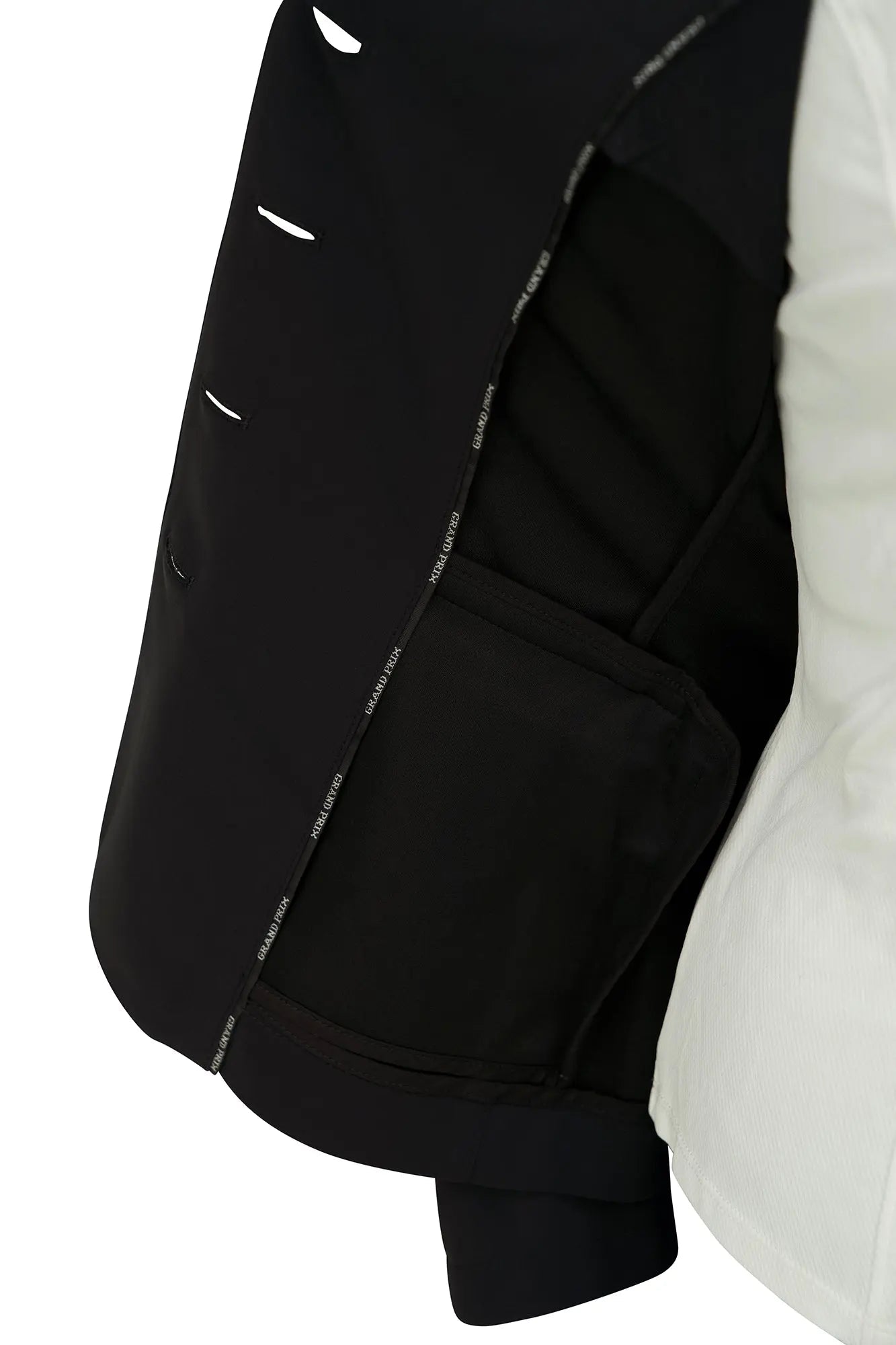 Grand Prix Saltare Dolce 4 Button Riding Jacket, Black