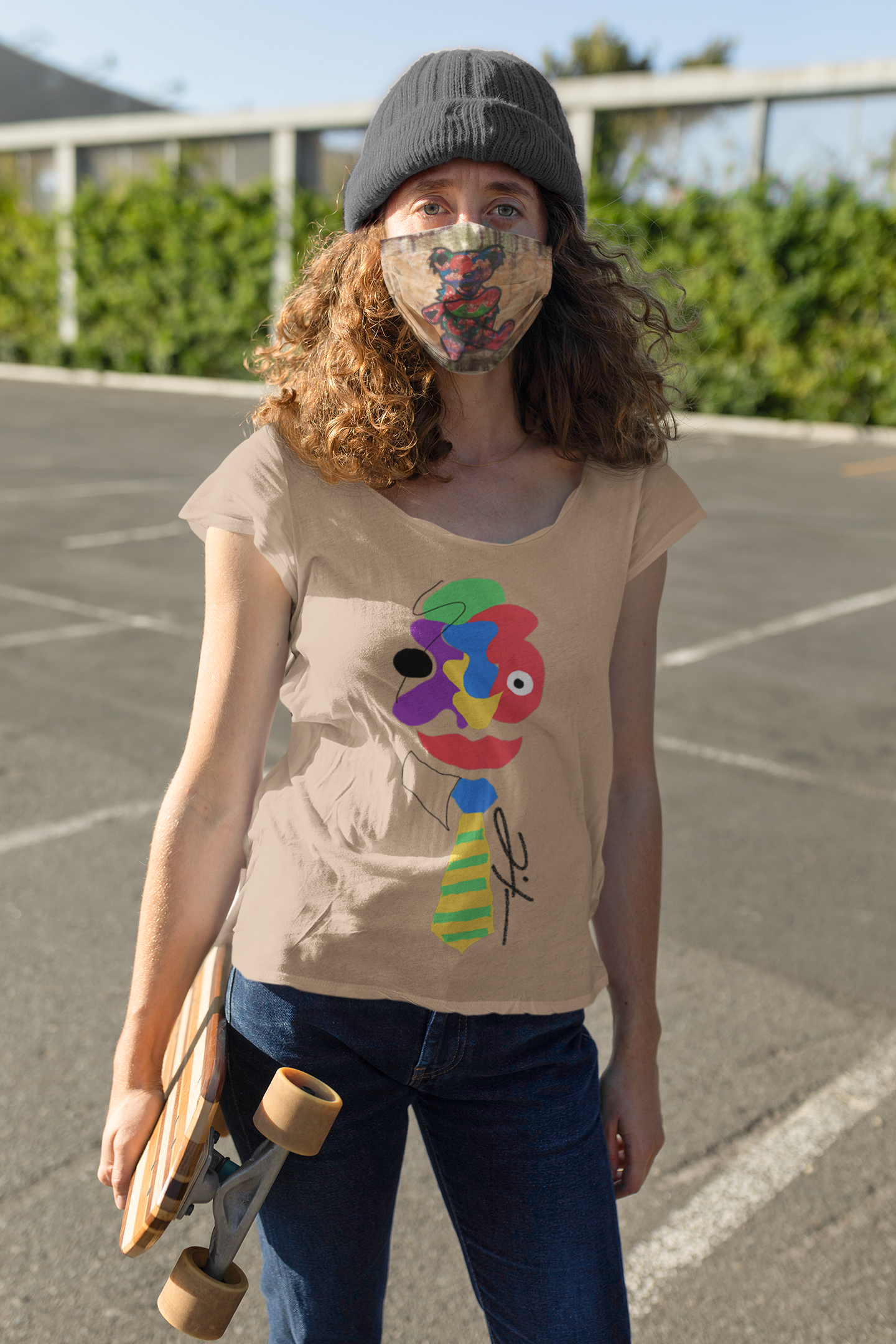 Grateful Ted Face Mask