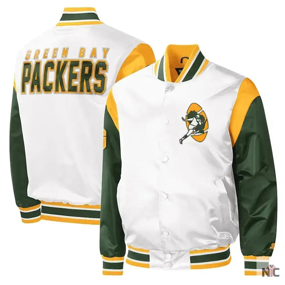 Green Bay Packers Throwback Warm Up Pitch Jacket